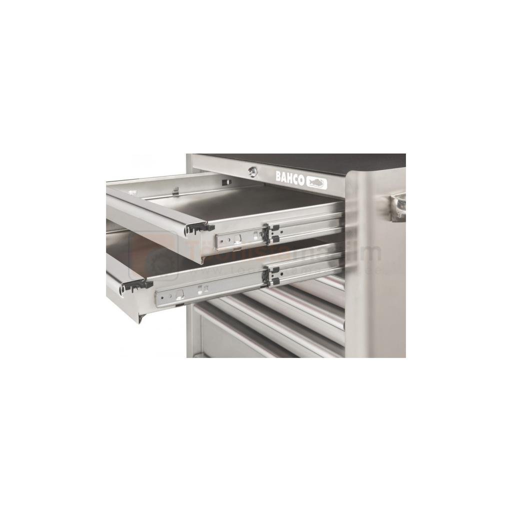 Tööriistakäru Bahco E72 675 x 500 x 950 mm, 6 sahtliga, valge 2