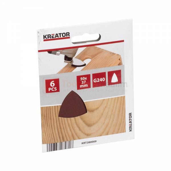 Multitööriista lihvimispaberid Kreator G240 - 6 tk