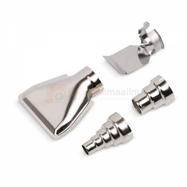 Pildil on Powerplus E kuumaõhupuhuri POWE80040 erinevad otsikud.