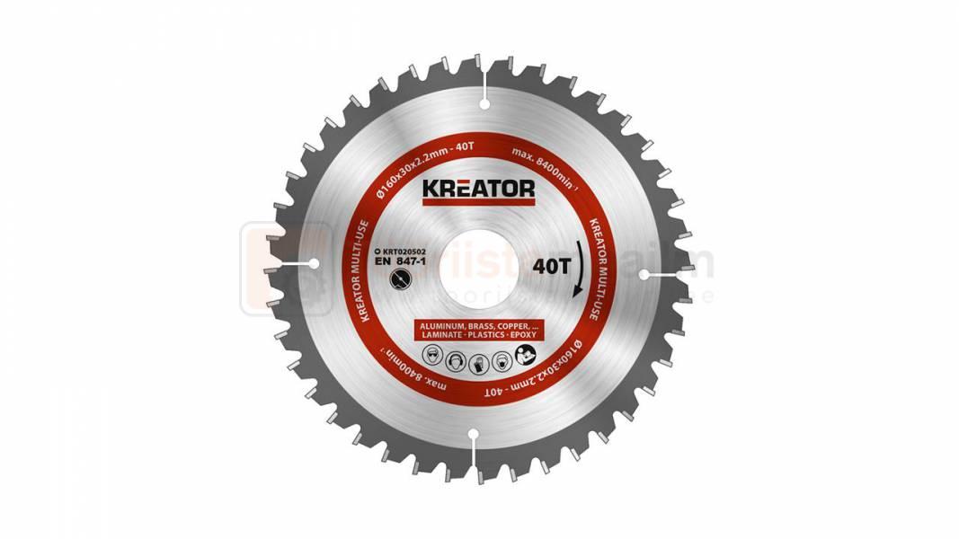 Saeketas Kreator 160 x 30 mm, 40 hammast, universaalne