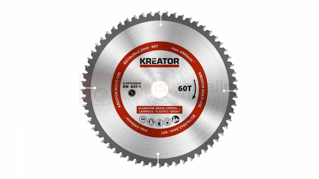 Saeketas Kreator 210 x 30 mm, 60 hammast, universaalne
