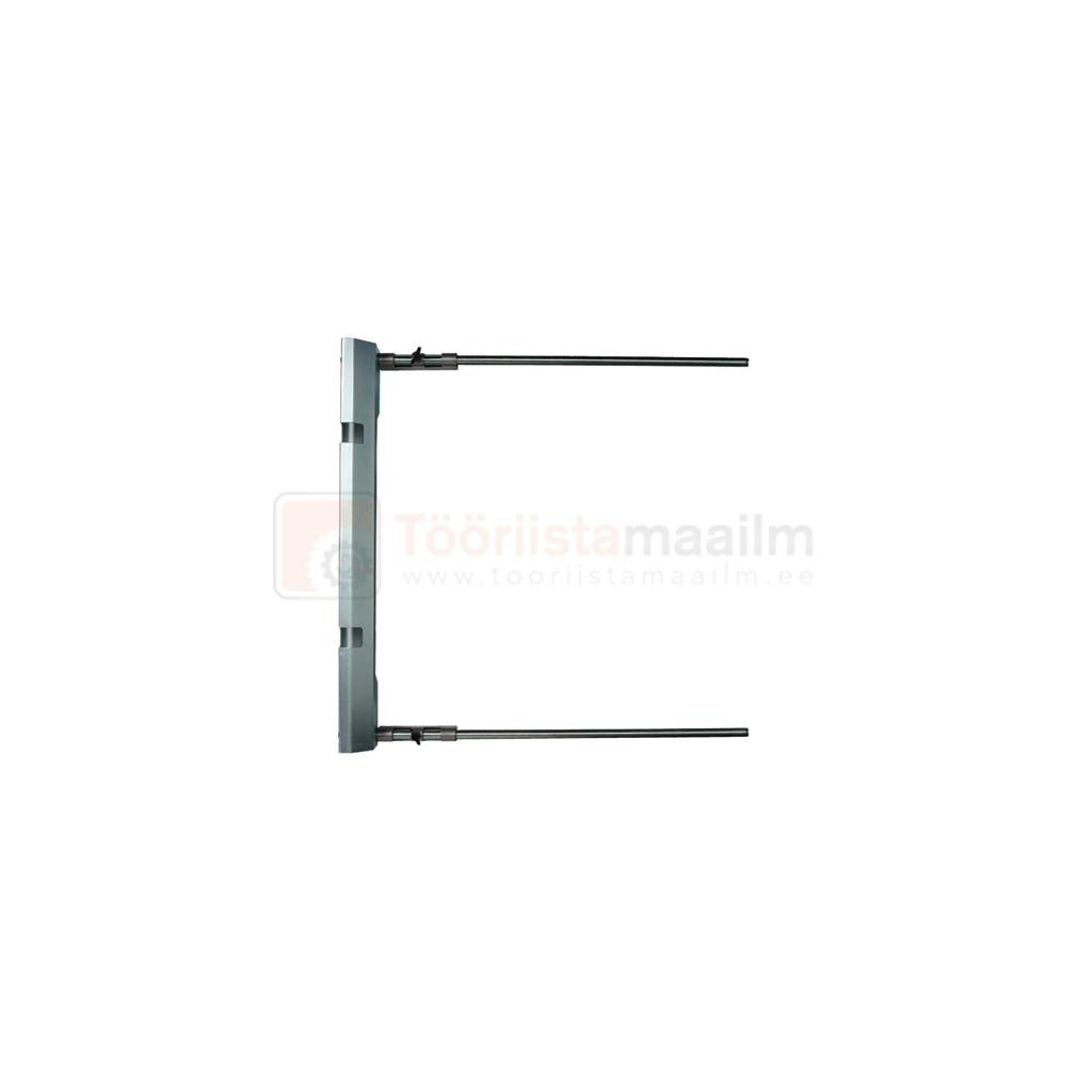 Pildil on Makita saepingi 2704 vasakpoolne laua pikendus, mis koosneb vertikaalsest kinnitusest ja horisontaalsetest...