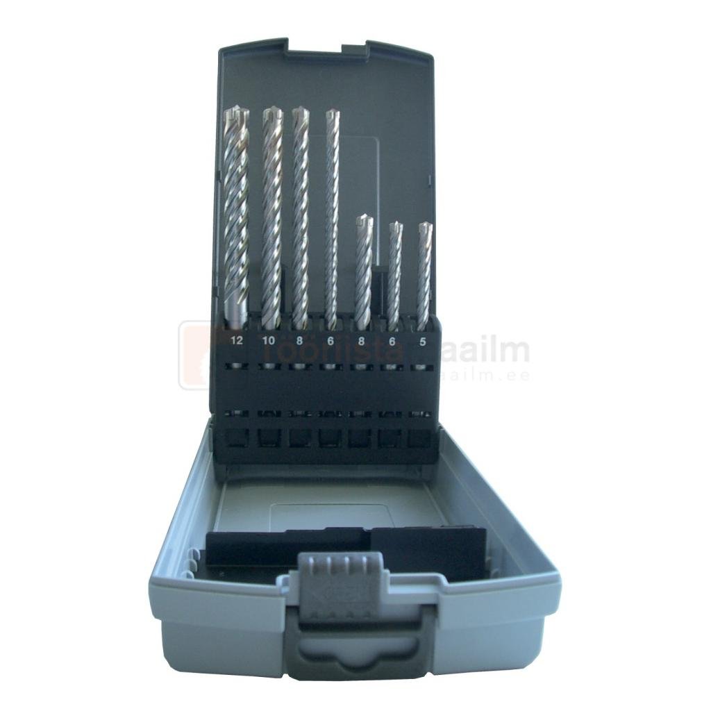 Betoonipuuride komplekt Essve 4-Cutter SDS+ 5-12 mm, 7-osaline