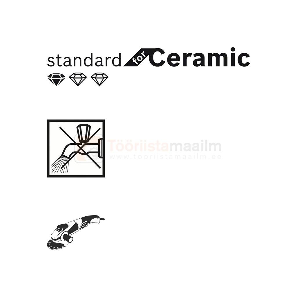 Teemantlõikeketas Standard for Ceramic 125 x 22,23 x 1,6 mm 3