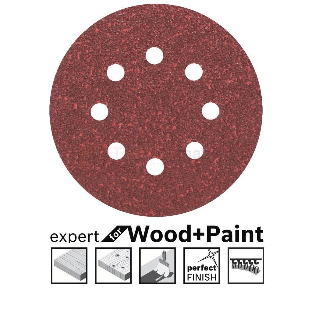 Lihvpaber Bosch C430, 125 mm, 5 tk - Expert for Wood and Paint