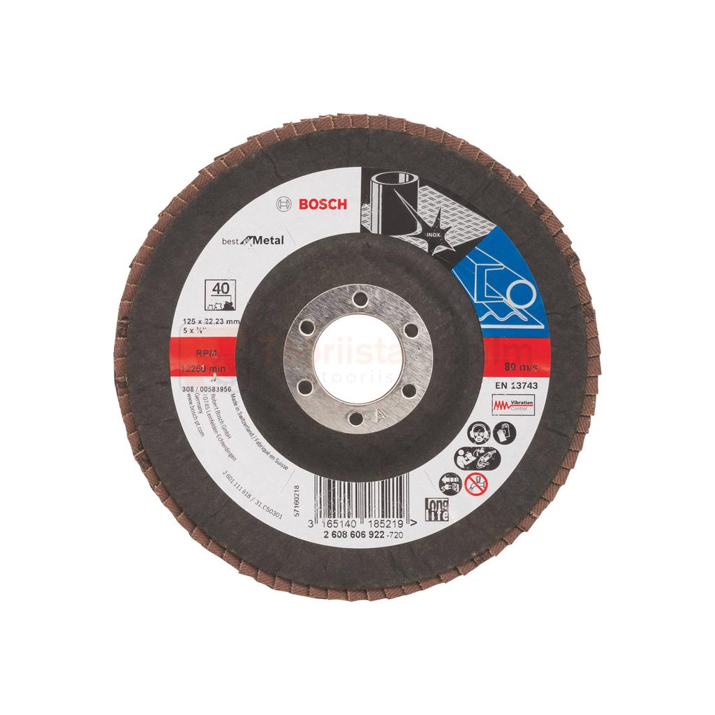 Lamell-lihvketas 125 mm kaldega, Bosch X571 - Best for Metal 2