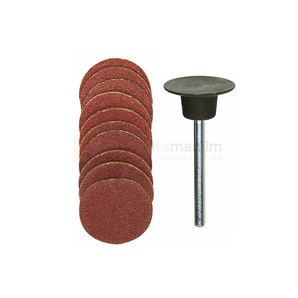 Lihvketaste komplekt Proxxon, K120/K150, 18 mm + saba