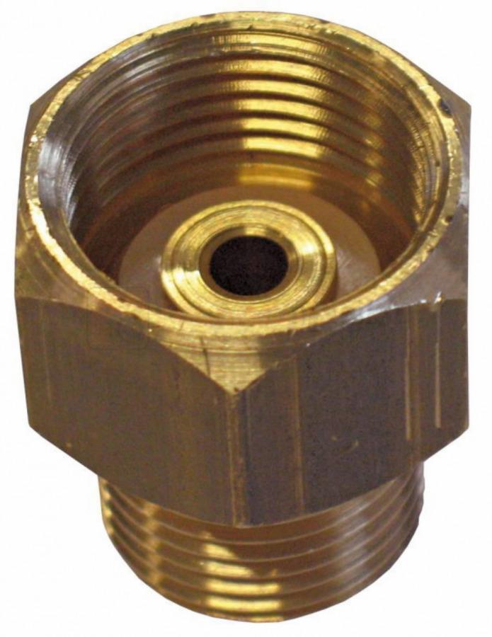 Pildil on Telwin'i Argooni-/segugaasi- ballooni adapter, millega on näha AGA ballooni ühendamise võimalust.