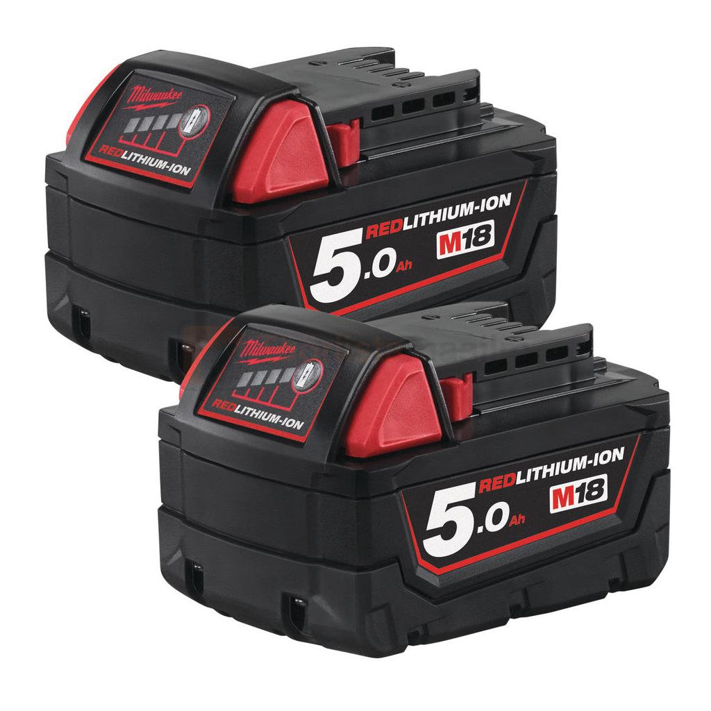 Aku Milwaukee M18 B5 - 2 x 5,0 Ah