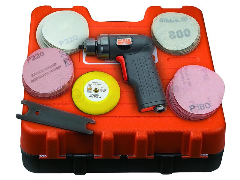 Suruõhu lihvija Bahco, 77 mm Velcro® tallaga + 70 lihvketast