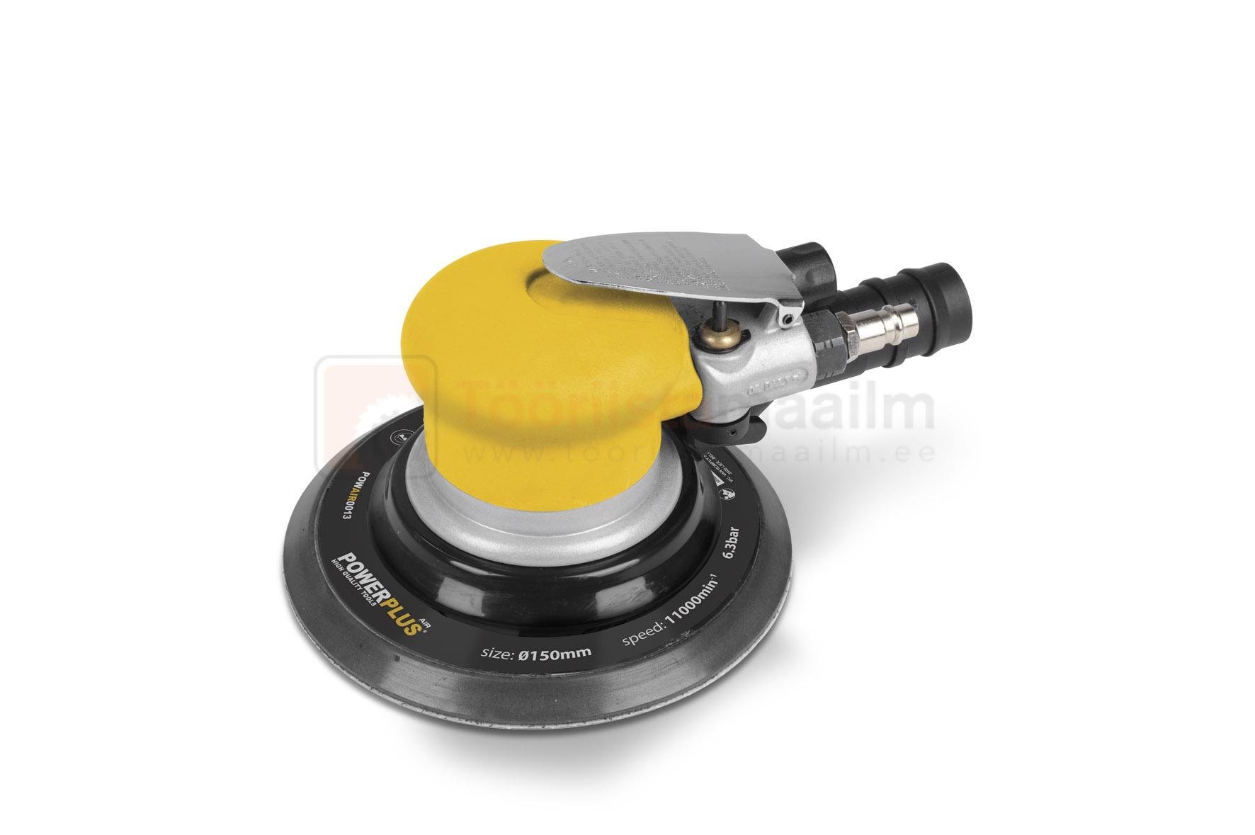 Pildil on kollase peaga Powerplus Air suruõhu ekstsentriklihvija POWAIR0013.