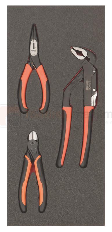 Tangide komplekt Bahco, 3 osa, Fit&Go 1/3