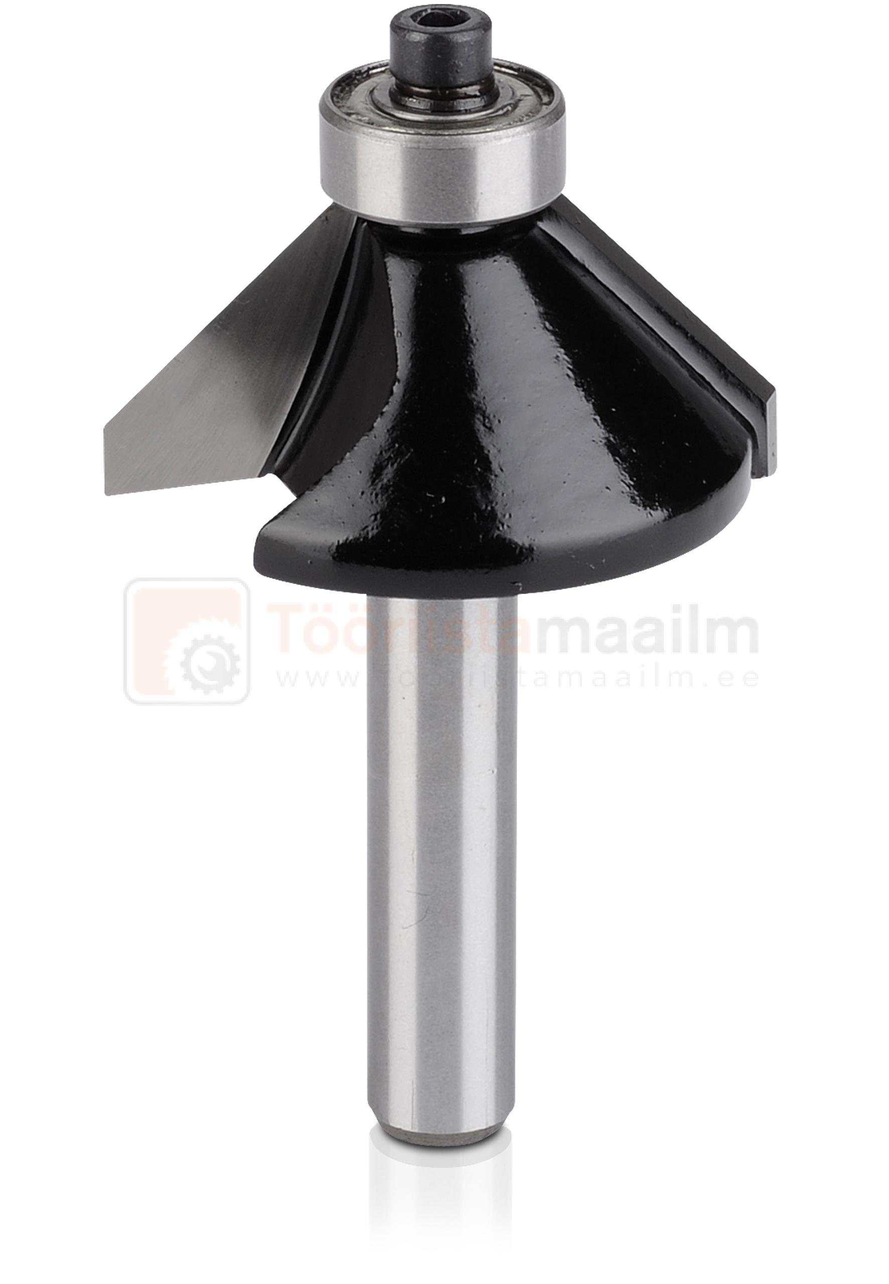 Pildil on Kreator 8 x 15,0 x 56 mm, 45° freestera, millel on terav lõiketeraga kooniline pea ja silindriline vars.