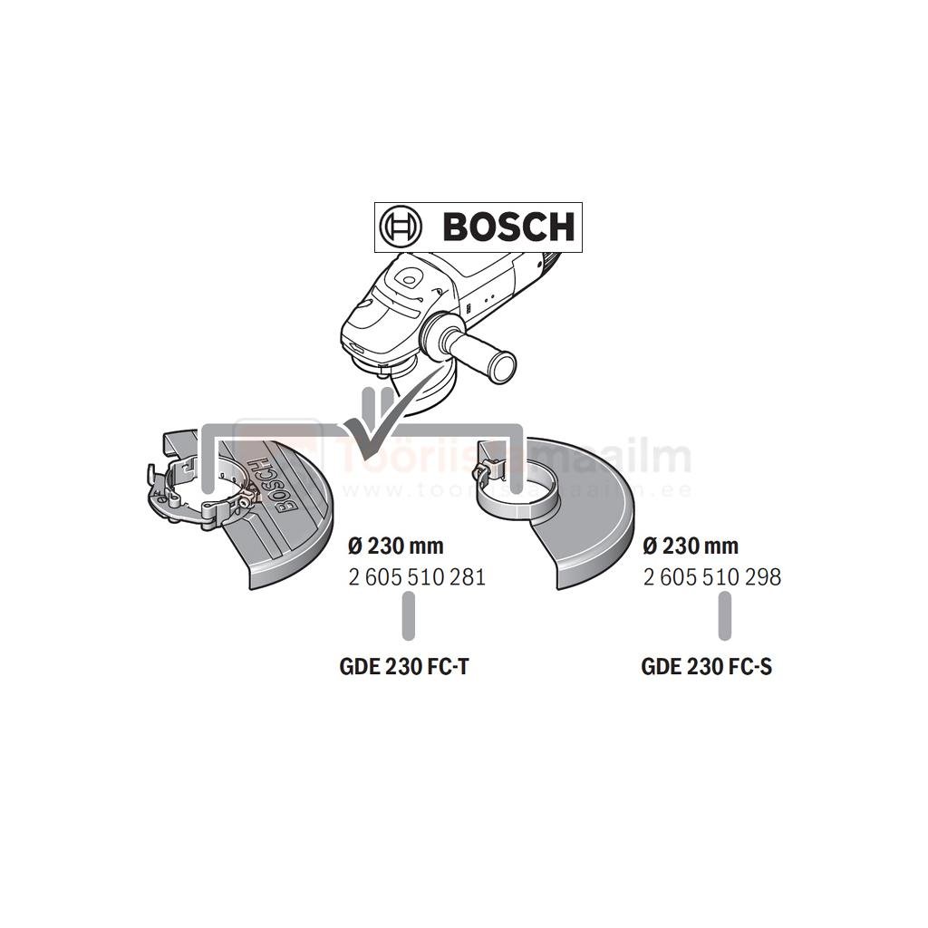 Nurklihvija tolmukaitse Bosch GDE 230 FC-S 2