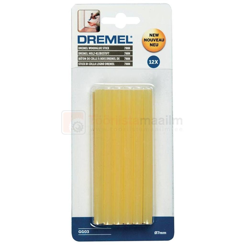 DREMEL liimipulgad puidule GG03 12 tk - 7mm