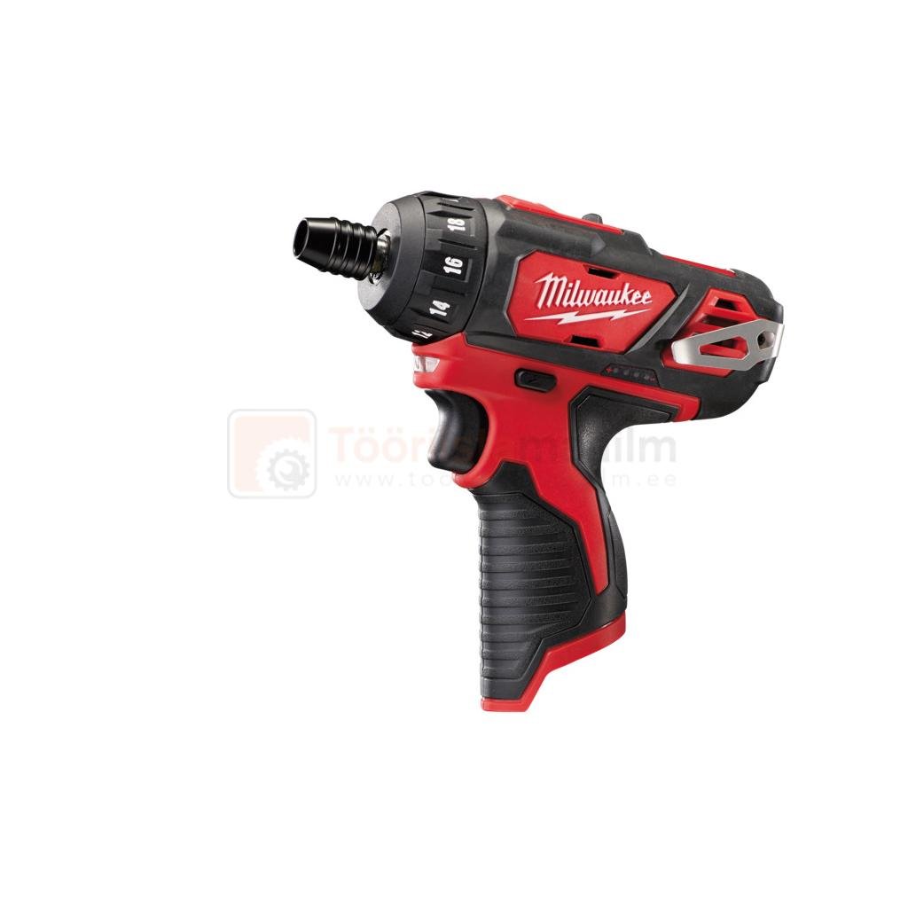 Akukruvikeeraja Milwaukee M12 BD-0 - ilma aku ja laadijata