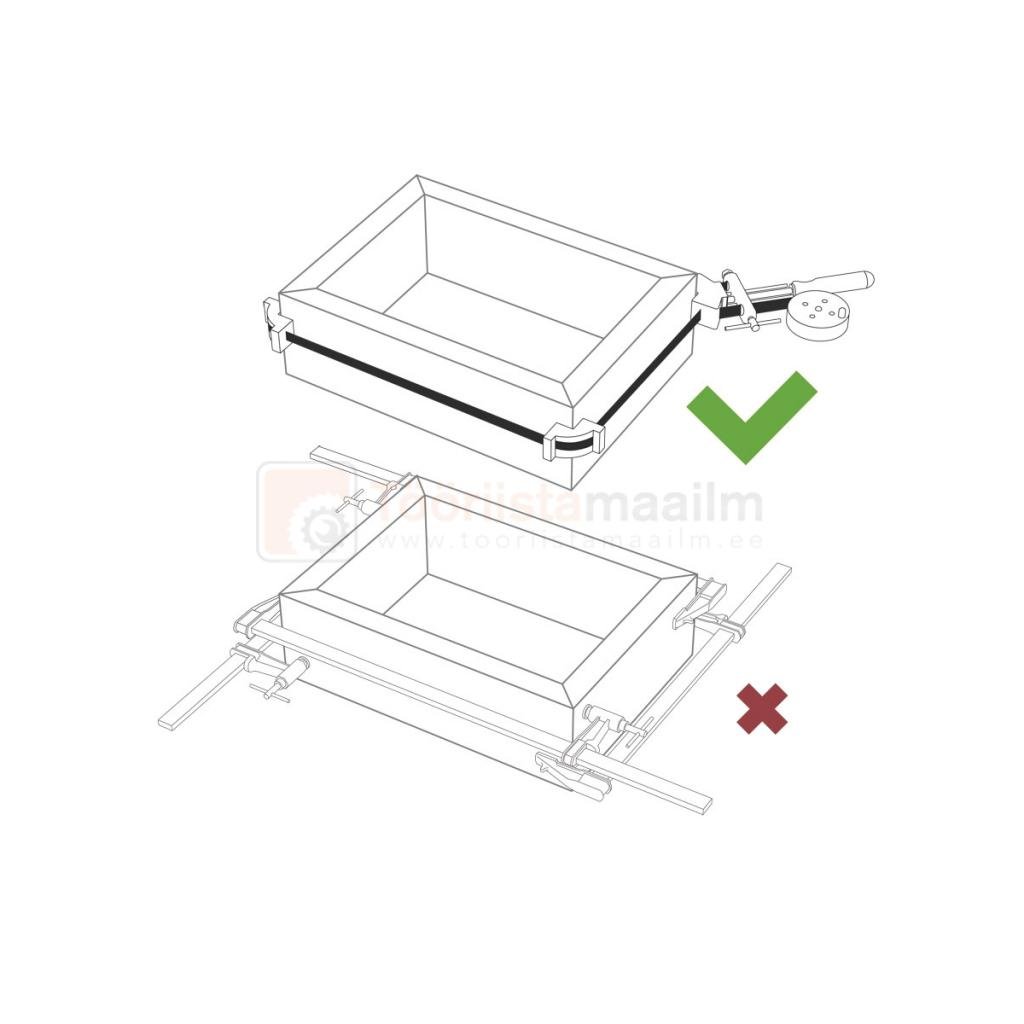 Nelinurga lintpitskruvi Piher, max 800 cm 2