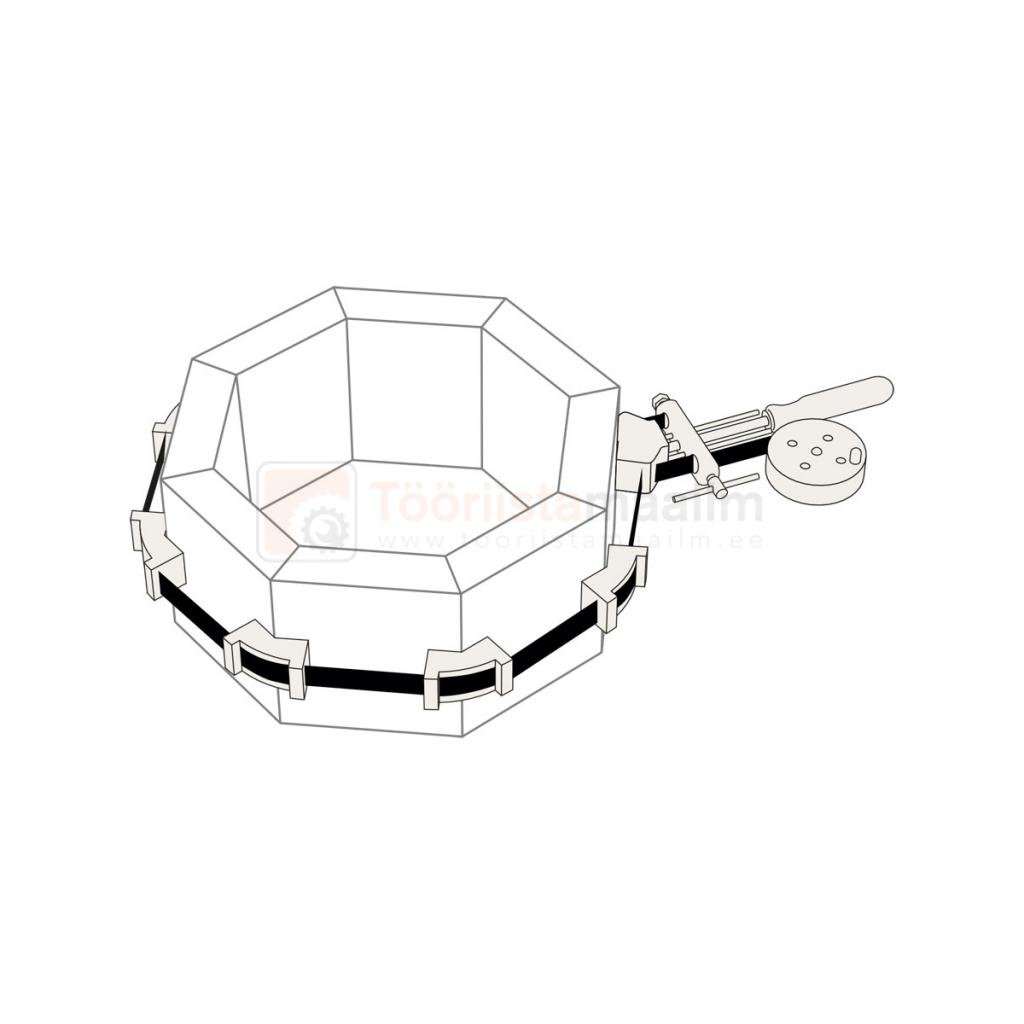 Kaheksanurga lintpitskruvi Piher, max 500 cm 2