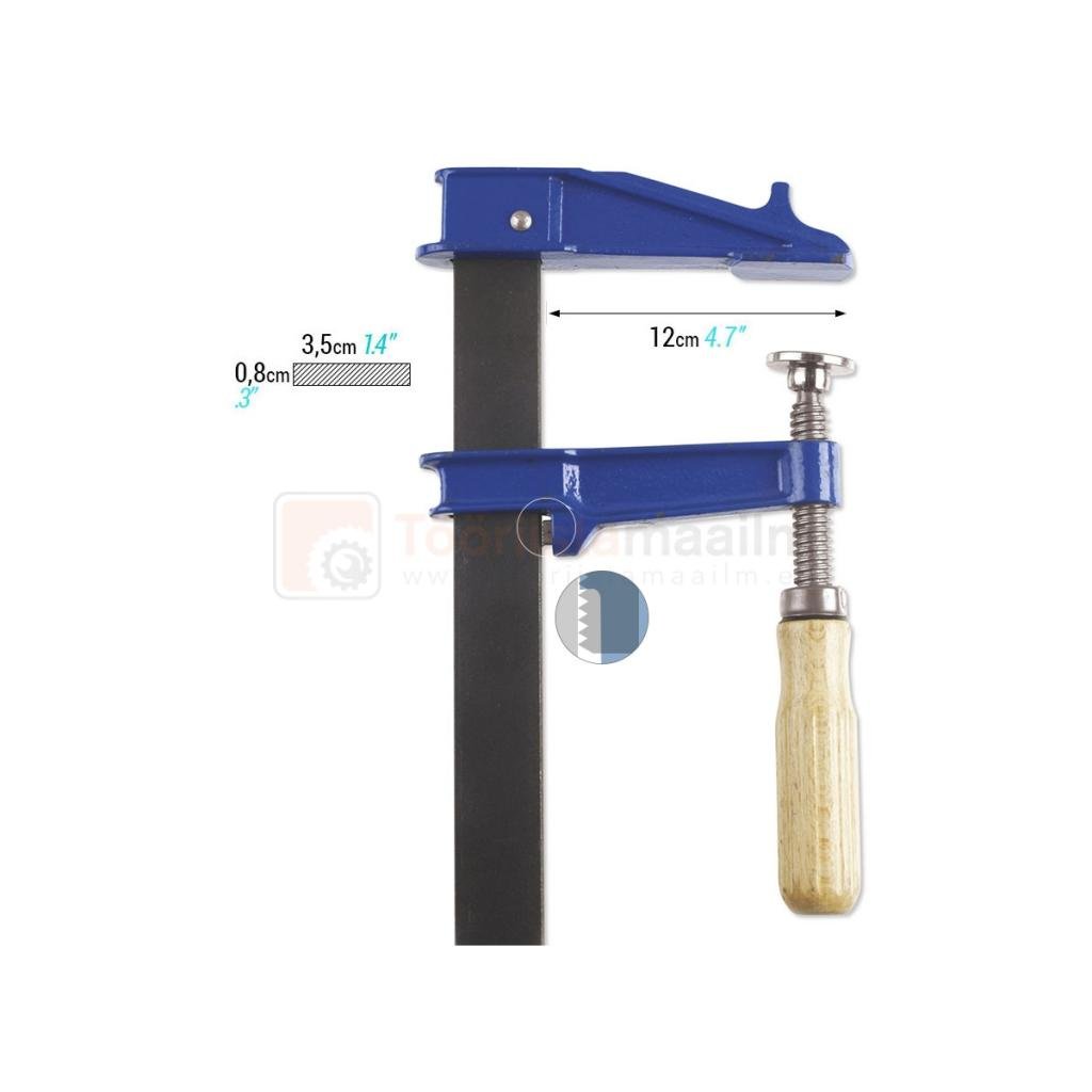 Pitskruvi Piher FM 150 cm, haara sügavus 12 cm, max 9000N 2