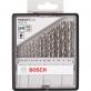 13-osaline Bosch HSS-G, DIN 338 Robust Line metallipuuride komplekt