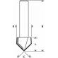 Soonefrees V-tüüp Bosch Expert for Wood 90° - D=12,7