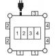 Vooluvõtu keskus BSV 3 - FI/16 2 IP 44, 400V/16A H07RN-F 5G2,5mm²