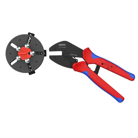 KNIPEX presēšanas knaibles MultiCrimp® 0,25 - 6 mm² MC4® / MC4® Evo 2 / PV 360°