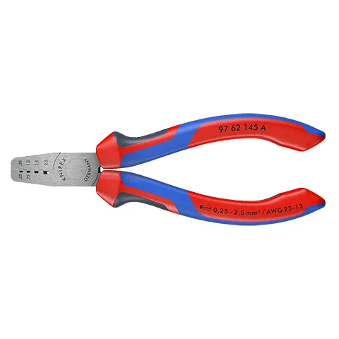 Knipex crimping pliers for wire end ferrules 145 mm 360°