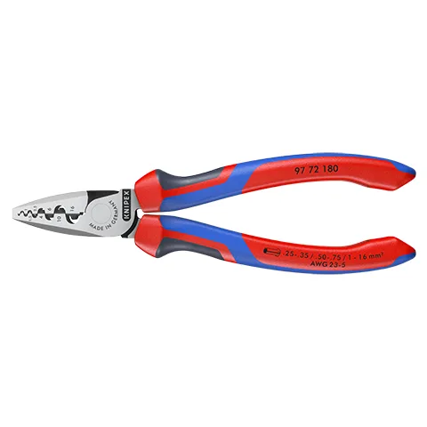 KNIPEX pressimistangid juhtmete otsarõngastele 180 mm 360°
